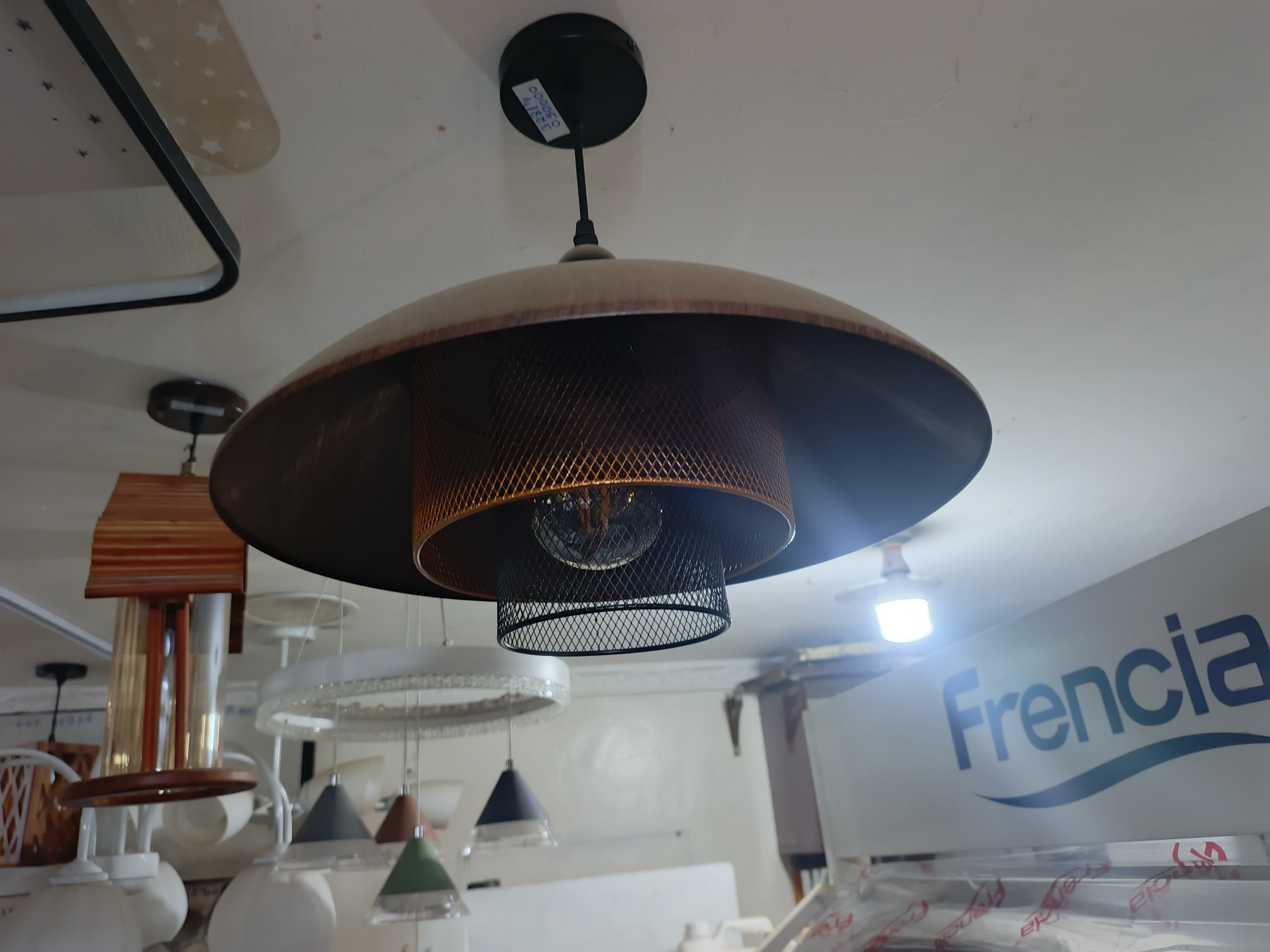 Modern Industrial Mesh Pendant Light