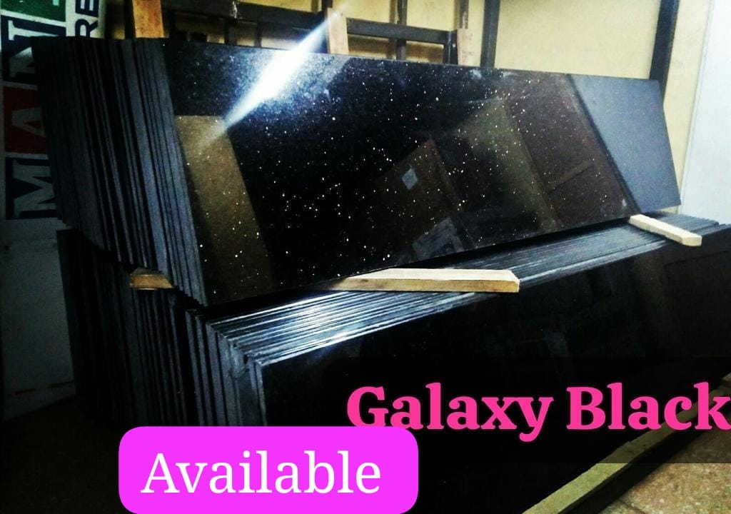 Black Galaxy Granite Slab