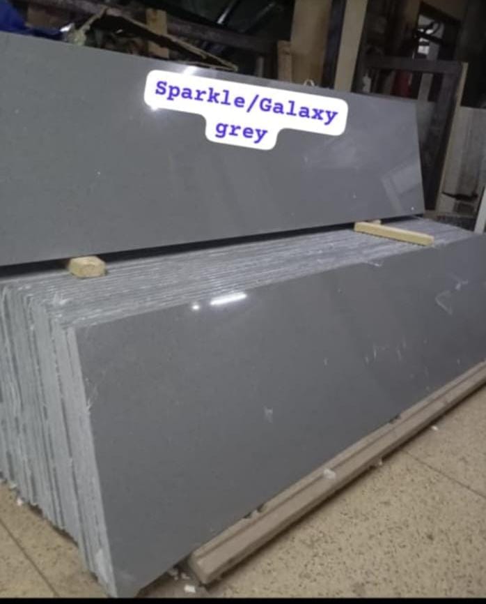Sparkle/Galaxy Grey Quartz Slab