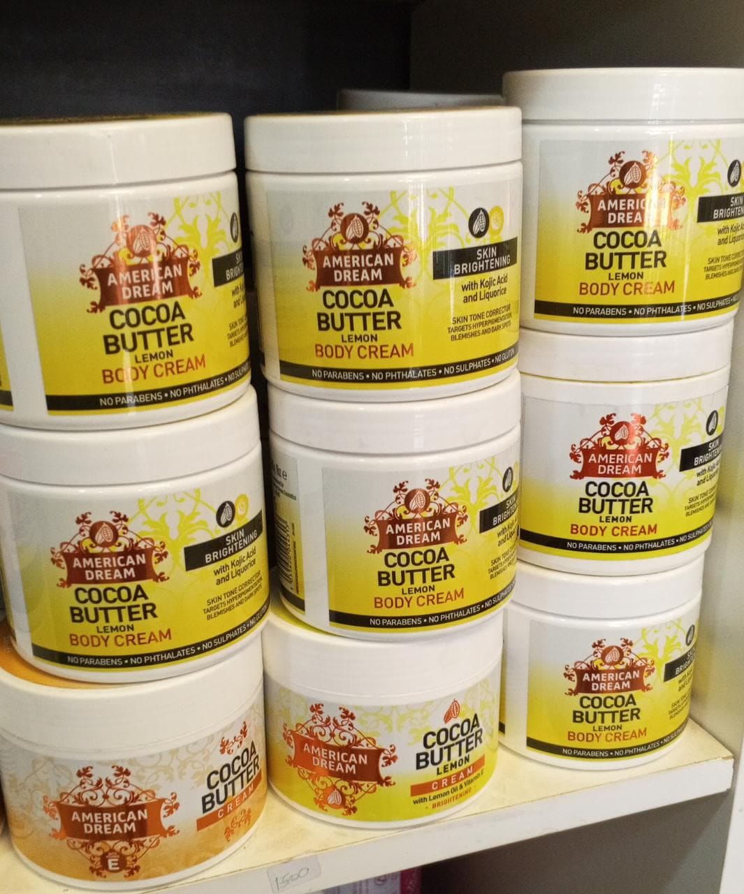 American Dream Cocoa Butter Lemon Body Cream