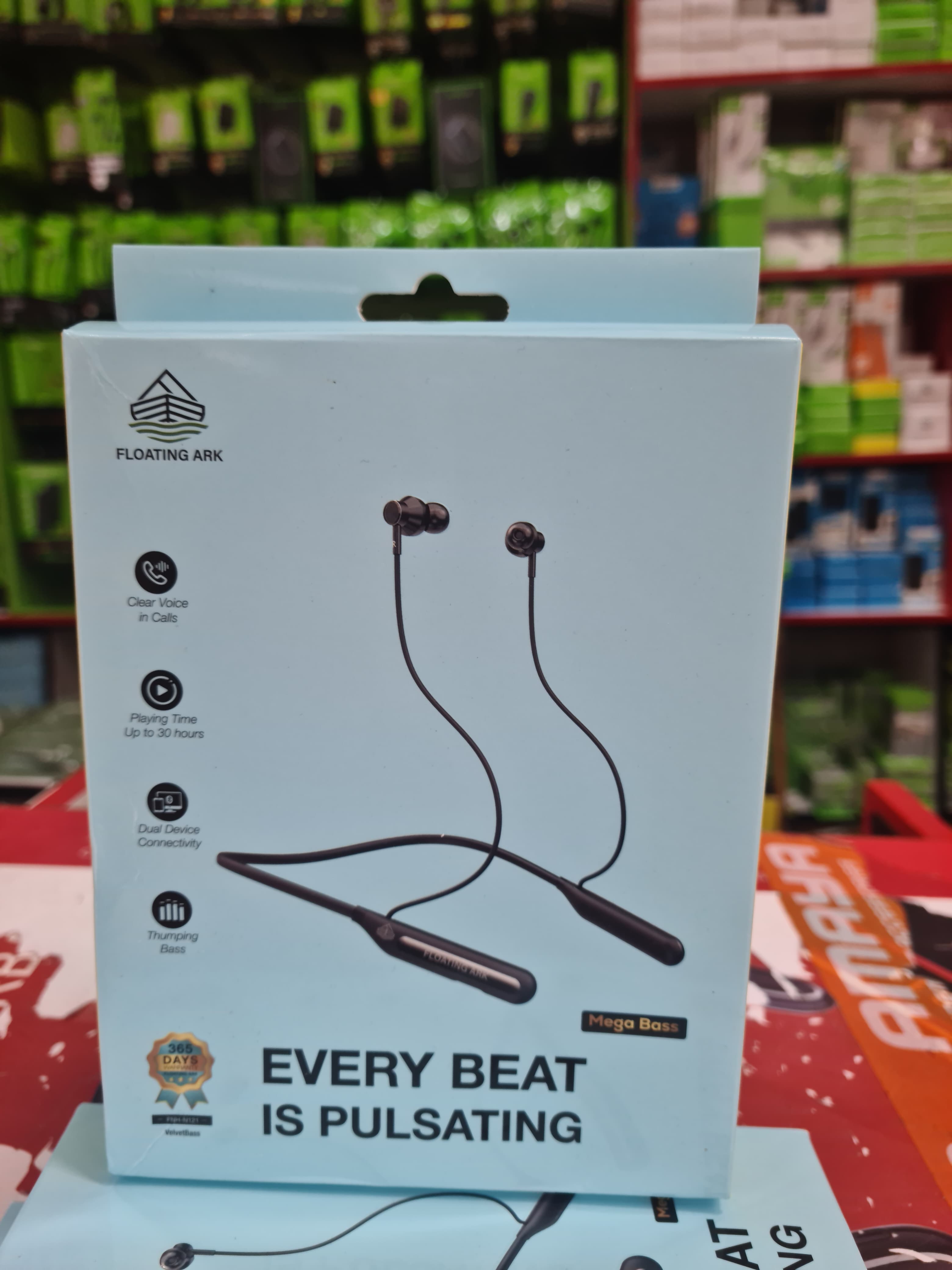 Floating Ark VelvetBass Wireless Neckband Earphones (FNH-N121)