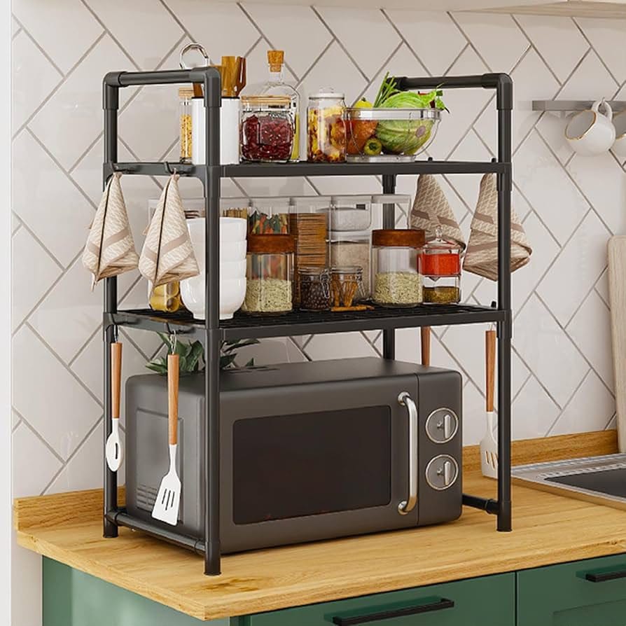 3-Tier Kitchen Countertop Microwave Rack