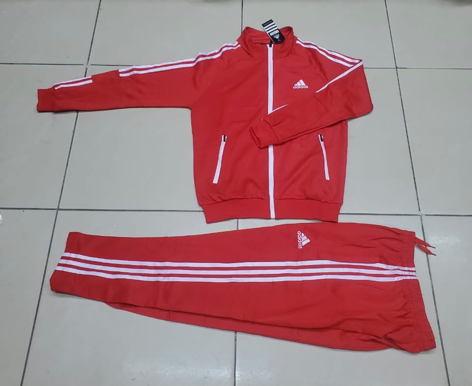 Adidas Red Tracksuit Set